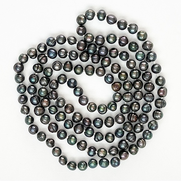 Gorgeous Baroque Peacock Pearl Necklace - Picture 8 of 10